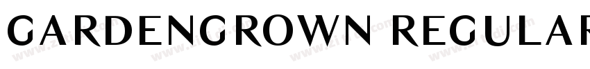 GARDENGROWN REGULAR字体转换 GARDENGROWN REGULAR字体转换